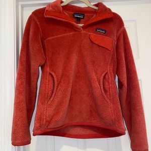 Coral Patagonia Snap-T Fleece Pullover
